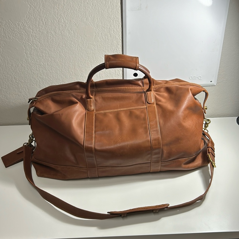 Vintage coach cabin /duffle bag style number 503 large British Tan bag
